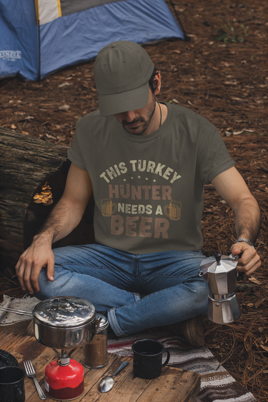 This Turkey Hunter Needs A Beer Shirt